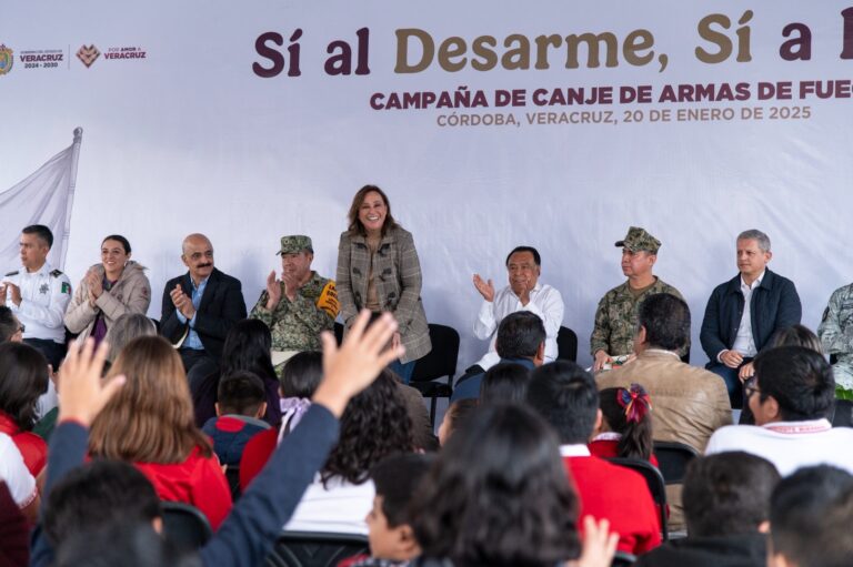 En Córdoba, la gobernadora Rocío Nahle arranca Campaña de Canje de Armas de Fuego 2025