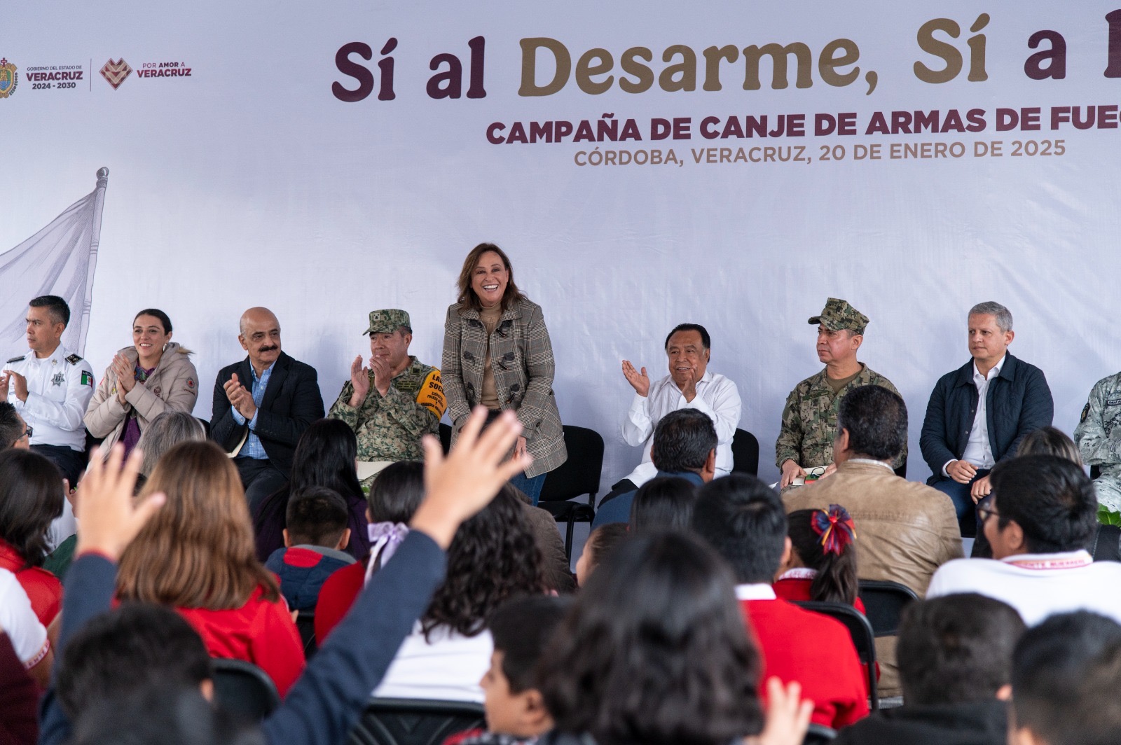 En Córdoba, la gobernadora Rocío Nahle arranca Campaña de Canje de Armas de Fuego 2025