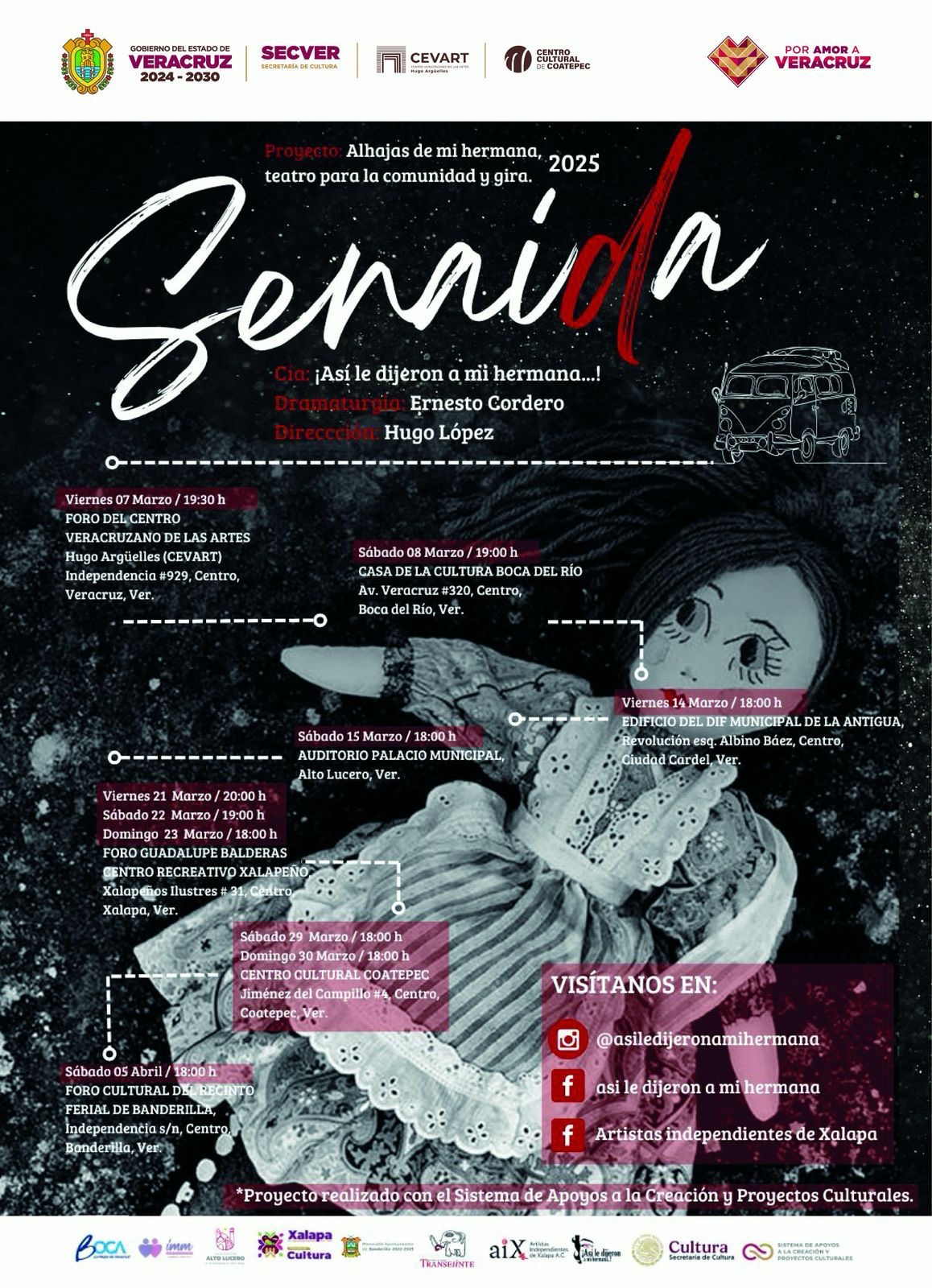La obra Senaida tendrá siete presentaciones en Veracruz 