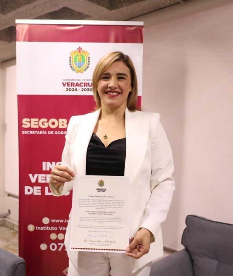 Gobernadora Rocío Nahle designa a Zaira Fabiola del Toro nueva titular del IVM