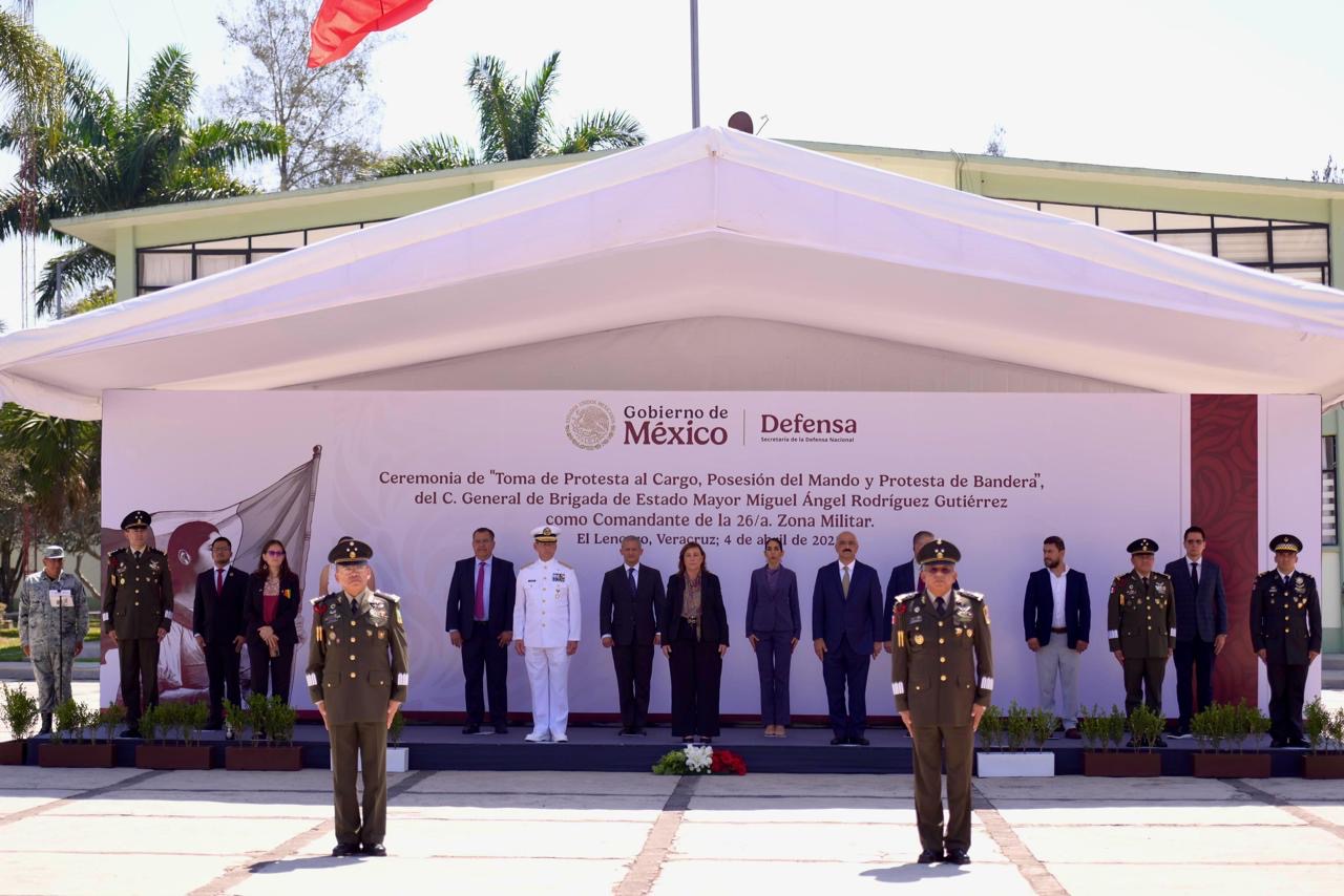 Gobernadora respalda relevo de la 26ª Zona Militar