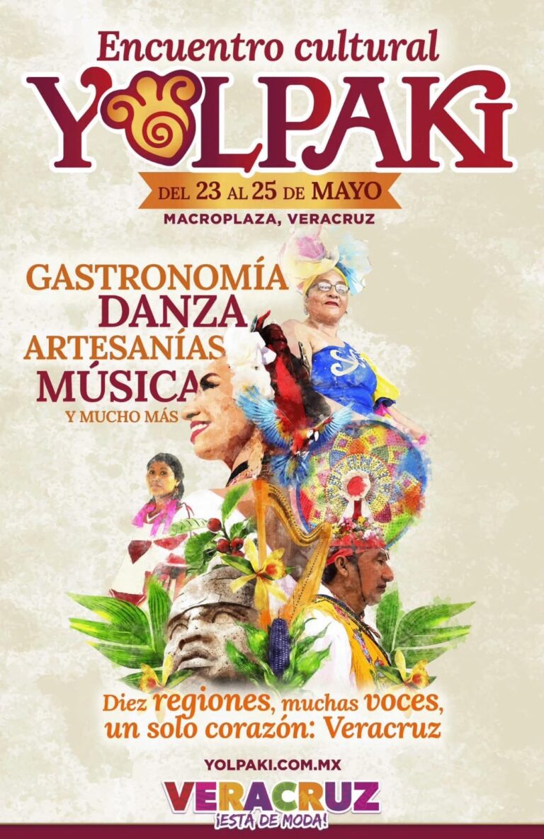 Del 23 al 25 de mayo, primer Encuentro Cultural Yolpaki, en el puerto de Veracruz